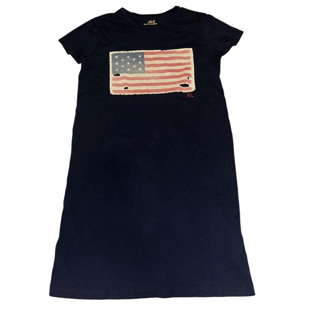Polo by Ralph Lauren Navy Dress with American Flag